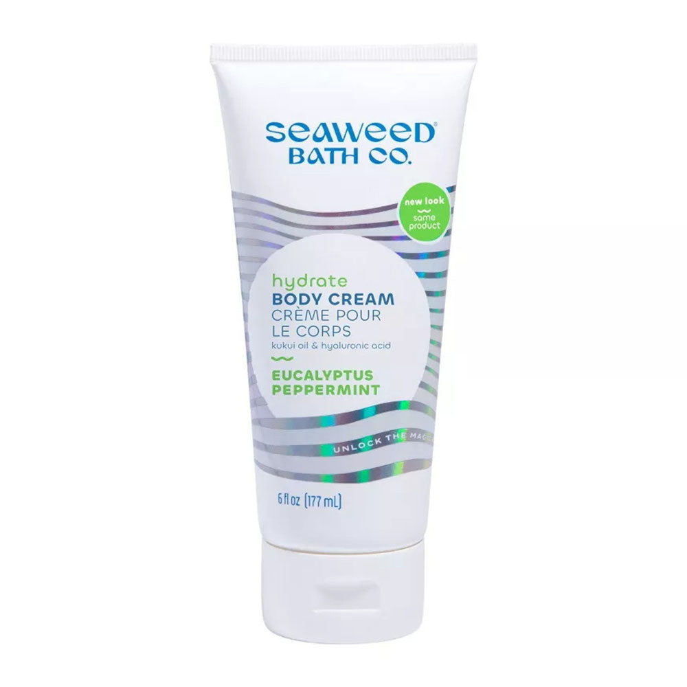 The Seaweed Bath Co Wildly Natural Seaweed Eucalyptus and Peppermint Hydrating Body Cream, 6 Oz